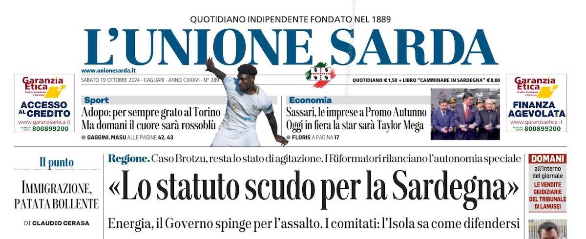 Unione Sarda - Sassari, le imprese a Promo Autunno. Oggi in fiera la star sarà Taylor Mega